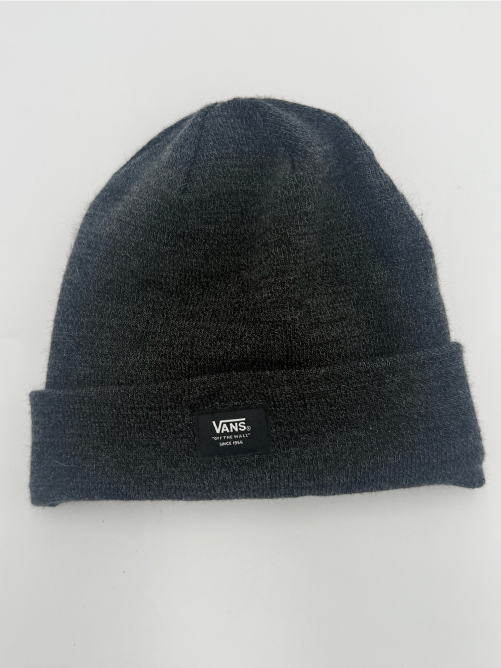 Vans Charcoal Gray Knit Beanie Hat Unisex